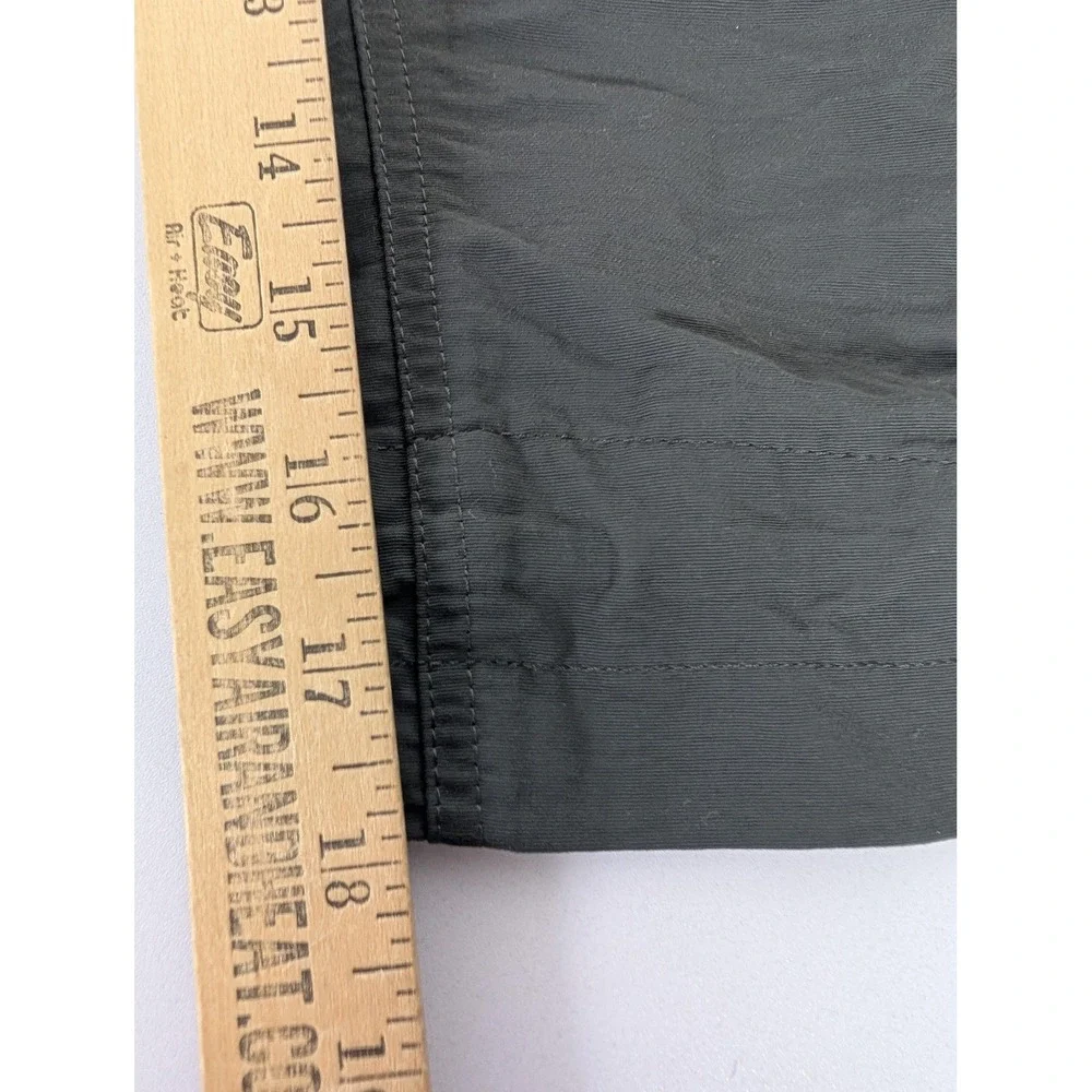 North Face Cargo Shorts Womens 4 Gray Hiking Outdoor‎ Utility Drawstring Nylon